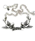 Femme Metale Jewelry - Love Birds Necklace
