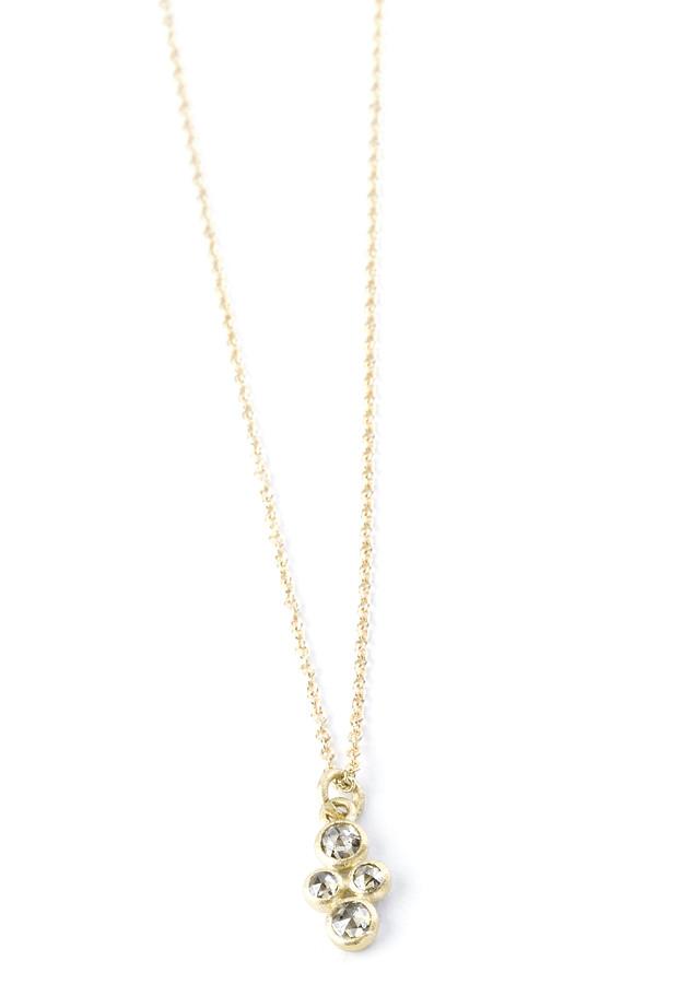 Nina Nguyen Jewelry - Quadruple Diamond 14k Gold Necklace
