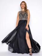 Mac Duggal Fabulouss - 65986f Beaded Chiffon A-line Dress