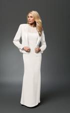 Daymor Couture - Bead Accented Sheath Dress With Blazer 2105 A