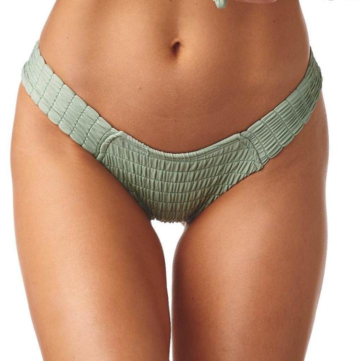Montce Swim - Pistache Scrunch Uno Bikini Bottom