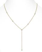 Logan Hollowell - Diamond Star Droplet Necklace With Baguette