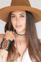 Heather Gardner - Goddess Gemstone Choker In Gunmetal And Copper