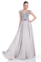 Terani Evening - Bewitching A-line Gown With Illusion Neckline 1611m0617