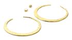 Nina Nguyen Jewelry - Crescent Hoops Vermeil Earrings
