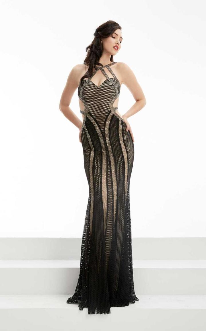 Jasz Couture - Textured Cutout Gown 5902