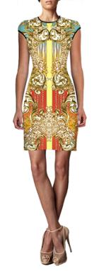 Johanne Beck - Coco - Cap Sleeve Dress / Baroque Sun 1xs 1s
