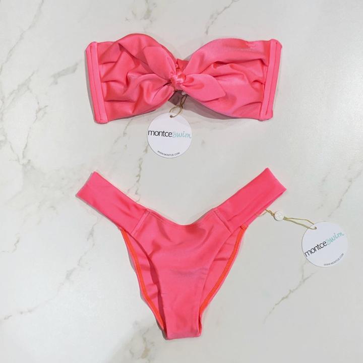 Montce Swim - Neon Coral Cabana Top