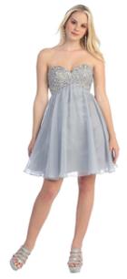 May Queen - Crystal Encrusted Sweetheart A-line Cocktail Dress Mq997