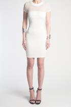 Donna Mizani - Quilted Mini Dress In Ivory