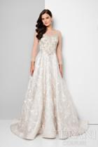 Terani Evening - Detailed Beaded Illusion Neck Ball Gown 1713m3502