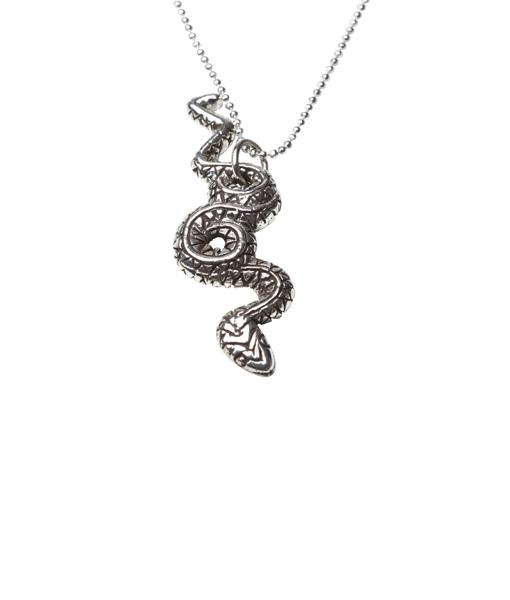 Femme Metale Jewelry - Slither Snake Pendant Necklace