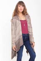 Goddis - Daria Jacquard Sweater In Smokey Taupe