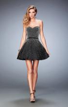 La Femme - 22485 Strapless Beaded Cocktail Dress
