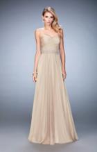 La Femme - 22786 Strapless Bejeweled Waist Gown