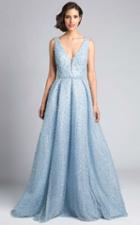Lara Dresses - 33202 Ornamented Plunging V-neck Gown