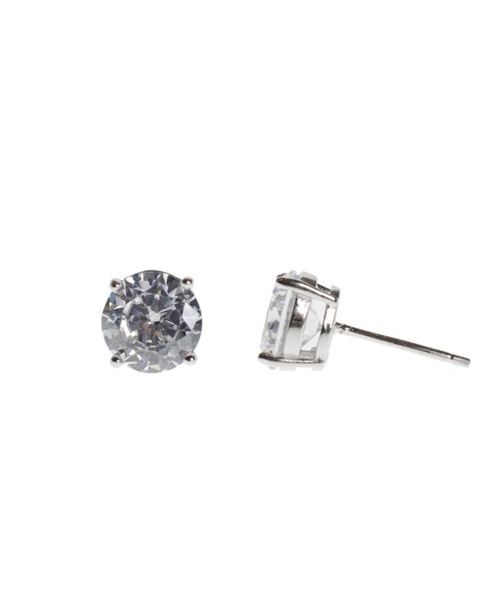 Cz By Kenneth Jay Lane - 4 Cttw Round Cz Studs