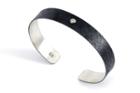 Nina Nguyen Jewelry - Crosshatch Small Black Oxidized Cuff