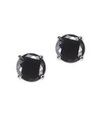 Cz By Kenneth Jay Lane - Black Cz Luxe Round Stud