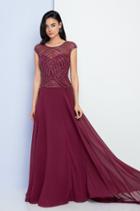 Terani Couture - 1723m4638 Embellished Illusion Bateau A-line Dress