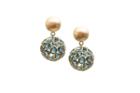 Tresor Collection - London Blue Topaz Dangling Ball Earring In 18k Yellow Gold