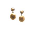 Tresor Collection - Lente Earrings With Pave Diamond In 18k Yellow Gold