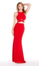 Alyce Paris - 60003 Crisscross Strapped Two-piece Sheath Gown