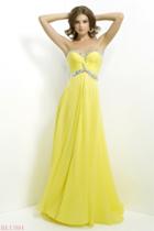 Blush - Shirred Sweetheart Chiffon A-line Gown 9763