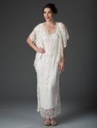 Soulmates - D8787 Stylish Cape Jacket With Dress