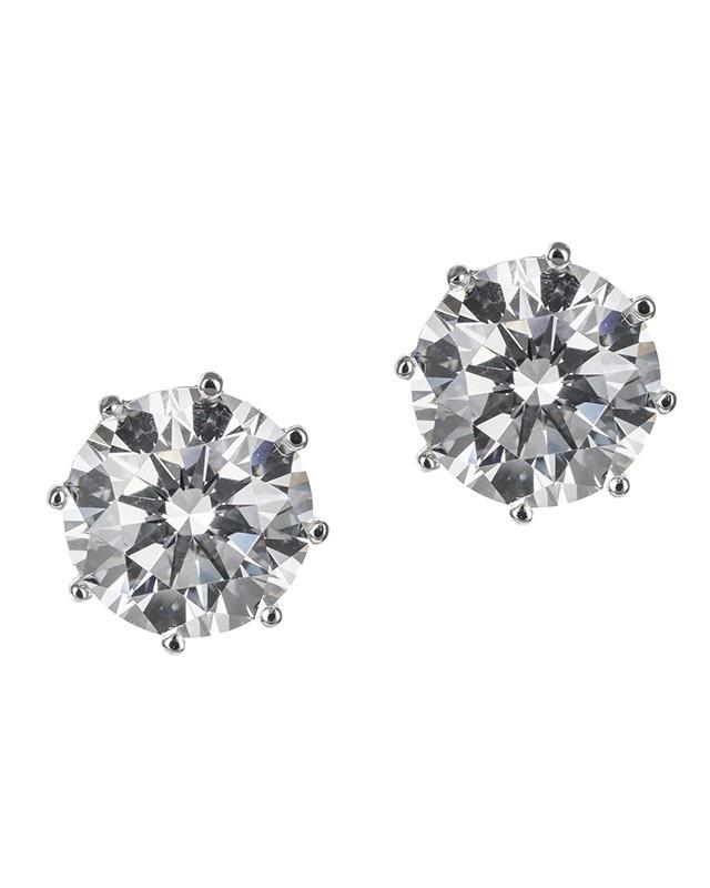 Cz By Kenneth Jay Lane - Goloconda Round Studs