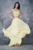 Nina Canacci - 1365 Embellished Illusion Halter A-line Dress