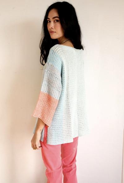 Goddis - Jun Pullover Top In Summer Peach