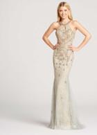Ellie Wilde - Ew118070 Beaded Halter Fitted Evening Gown