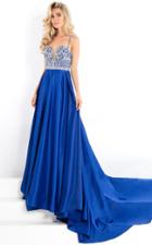 Rachel Allan Prima Donna - 5996 Stone Encrusted Mikado Evening Gown