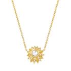 Logan Hollowell - Vintage Rose Cut Diamond Sun Necklace