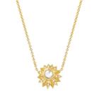 Logan Hollowell - Vintage Rose Cut Diamond Sun Necklace
