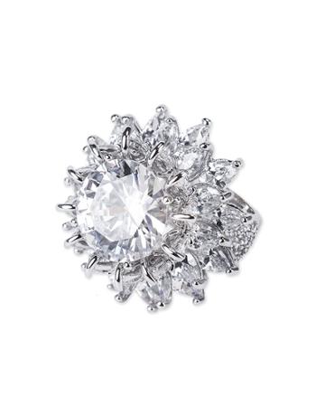 Cz By Kenneth Jay Lane - Floral Ring