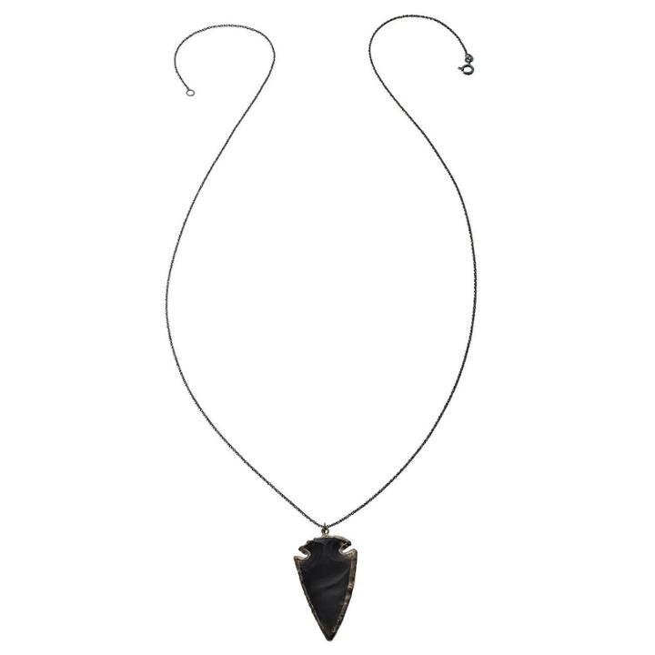 Heather Hawkins - Kiss Necklace - Obsidian Arrowhead