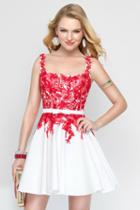 Alyce Paris - 3689 Dress In Diamond White Red
