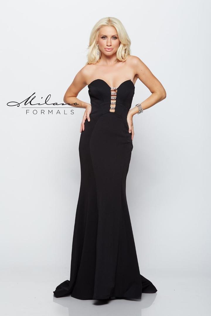 Milano Formals - Strapless Sweetheart Evening Gown E2102