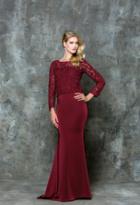 Glow By Colors - G735 Square Neck Evening Gown With Jacket