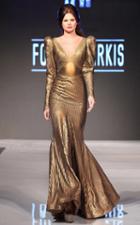 Mnm Couture - 2283 Deep V-neck Trumpet Dress