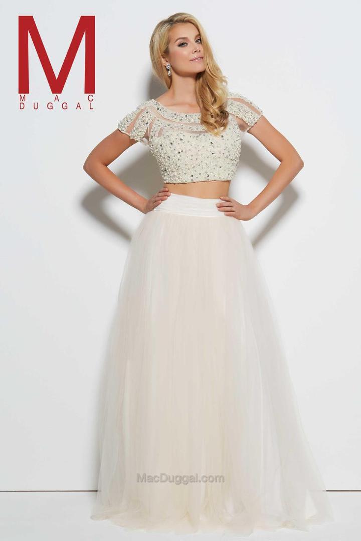 Mac Duggal Prom - 20033 M Ivory