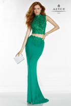 Alyce Paris - 6585 Prom Dress In Emerald Nude
