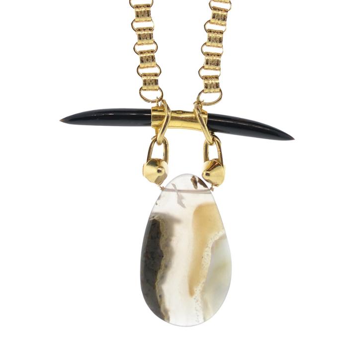 Mabel Chong - Agate Tusk Necklace