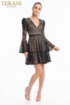 Terani Couture - 1822c7046 Lace And Crystal Accented A-line Dress