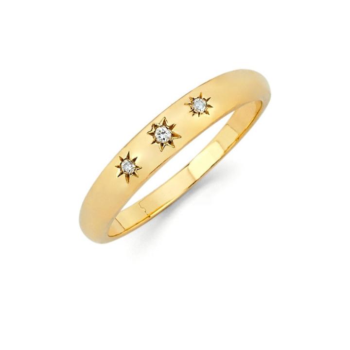 Logan Hollowell - Star Set Rounded Ring Small