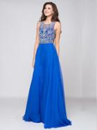 Colors Dress - 1656 Sleeveless Beaded A Line Long Dress