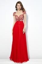 Angela And Alison - 81117 Beaded Illusion Bateau A-line Dress