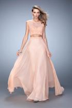 La Femme - 21862 Lace Bateau A-line Dress